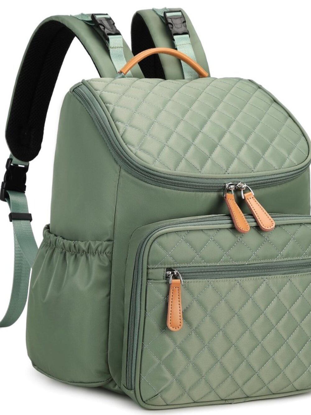 Lightweight Diaper Bag Backpack, Medium, Green